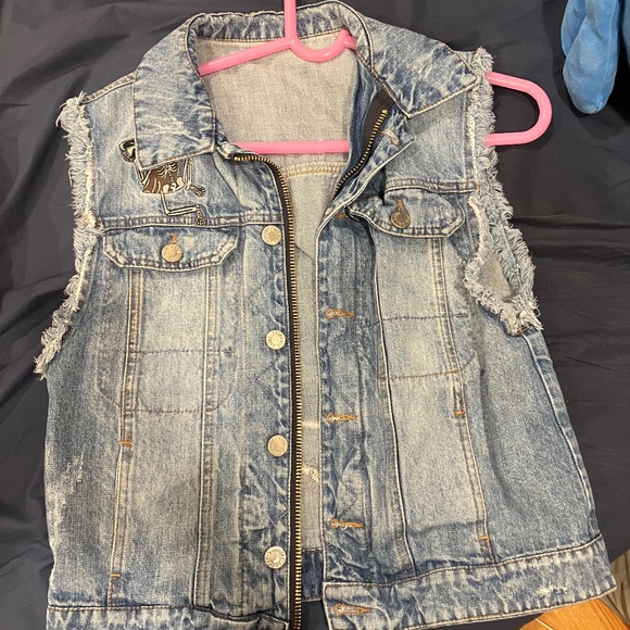 Zadig and Voltaire Denim Vest - Picture 1 of 5